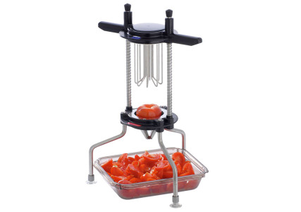 Trancheuse à Fruits 12 Lames + Vide-fruits – Acier Inoxydable, Coupe Parfaite En Un Geste