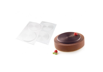 Moule silicone 2 tourbillons Silikomart Professionnel