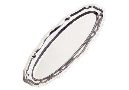 Plat Ovale En Acier Inoxydable Amefa Régence - Dimensions 35 X 20 Cm - Pour Service De Table Classique Et élégant