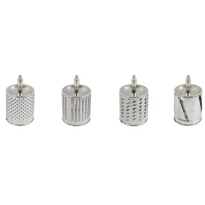 Râpe à Fromage Manuelle 5 En 1 Avec 5 Tambours Inox - Multifonction Pour Légumes, Fromage, Noix