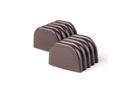 Moule à chocolat polystyrène 24 bonbons carrés striés