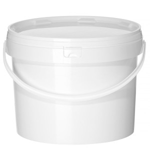 Seau plastique alimentaire avec couvercle 11,5 L