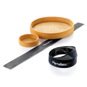 Bande silicone perfor&eacute;e pour cercle &agrave; tarte H35 mm (x10)