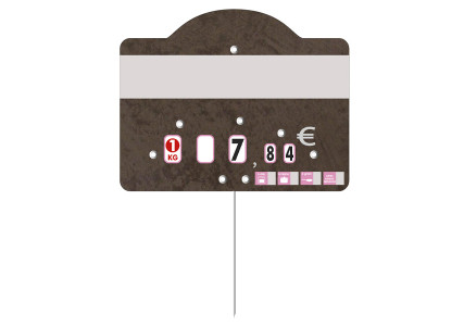 Etiquette à pique avec prix pour la boucherie - Tempo (x10)