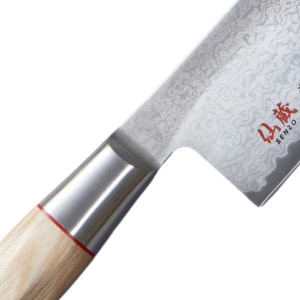 Couteau santoku japonais damass&eacute; Twisted Octagon - Suncraft