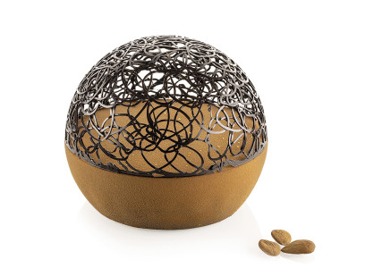 Moule silicone avec dome demi sphère Choco Globe - Silikomart