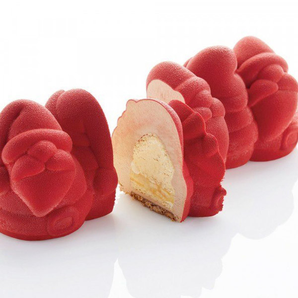 Moules En Silicone Pour Noël - 2 Formes Sapin Et Père Noël, Pâtisserie, Chocolats, Décorations Alimentaires