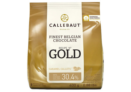 Chocolat de couverture blanc caramel Gold 30,4% - Callebaut