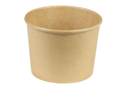 Pot à soupe carton kraft brun (x25)