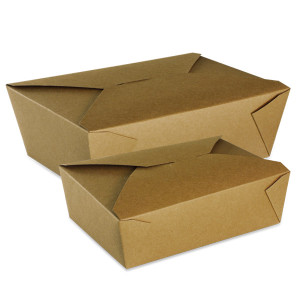 Boite repas lunch box carton kraft brun