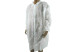 Blouse visiteur jetable non tissé blanc avec pression (x10)