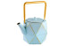 Théière en fonte bleu et or avec filtre Kerala 1,2 L