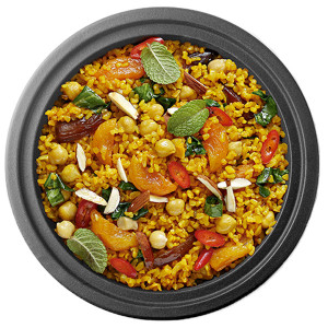 Plat &agrave; tajine induction en fonte et terre cuite