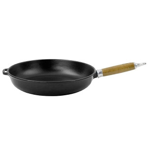 Po&ecirc;le en fonte Chasseur manche bois