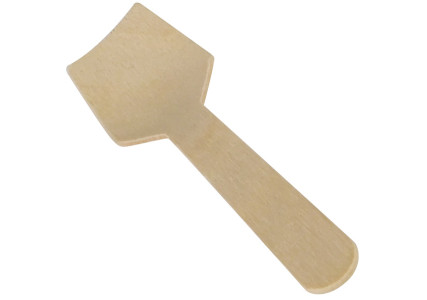 Cuillère à glace jetable en bois (x100)