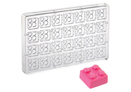 Moule chocolat brique de 2 Lego
