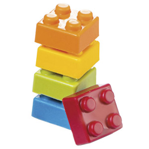 Moule &agrave; chocolat copolyester Lego brique de 2 - Martellato