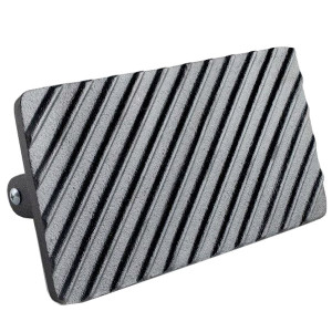 Smasher &agrave; viande rectangulaire en fonte rainur&eacute;e