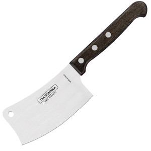 Couteau &agrave; steak mini couperet manche bois marron - Tramontina