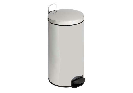 Poubelle à pédale inox avec seau