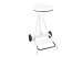 Support mobile avec pédale pour sac poubelle 110L