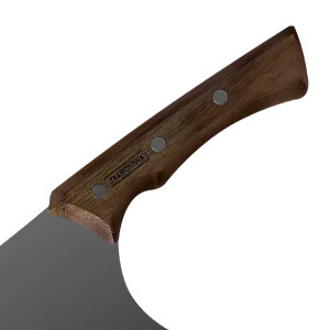 Couperet manche bois lame noire Black Churrasco - Tramontina