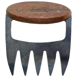 Griffe ours manche bois dents noires Black Churrasco - Tramontina