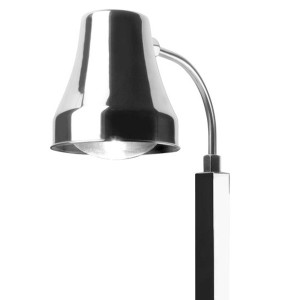 Lampe chauffante sur pied en inox