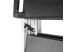 Chariot de service pliable en inox et polypropylène 3 niveaux