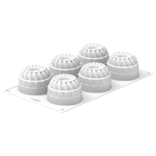 Moule silicone 6 ronds Pleincoeur 70 mm - Silikomart