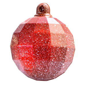 Moule &agrave; chocolat thermoform&eacute; 6 boules de No&euml;l Diamond - Martellato