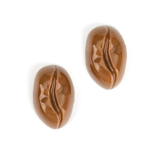 Moule &agrave; chocolat copolyester 24 demi grains de caf&eacute; - Martellato