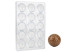 Moule à chocolat copolyester 15 demi balles de golf - Martellato