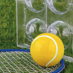 Moule &agrave; chocolat copolyester 6 demi balles de tennis - Martellato