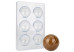 Moule à chocolat copolyester 6 demi balles de tennis - Martellato