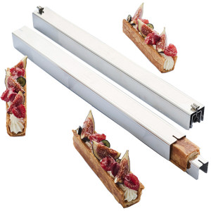 Moule barre viennoiserie inox avec tube (x2)