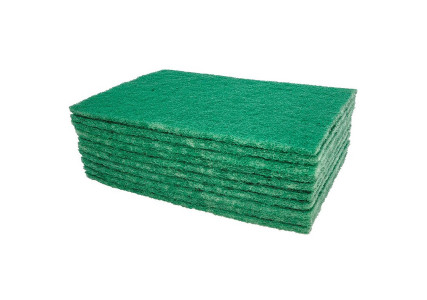 Tampon à récurer vert 2 faces (x10)