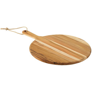 Planche de service ronde avec manche en bois de teck Provence - Tramontina