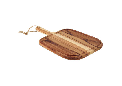 Planche de service carrée avec manche en bois de teck Provence - Tramontina