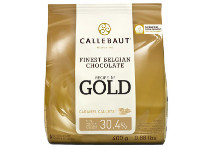 Chocolat de couverture blanc caramel Gold 30,4% - Callebaut