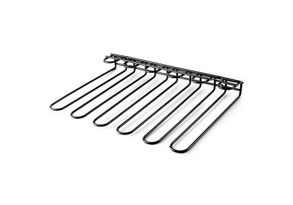 Rack à verres acier noir 5 rangées 