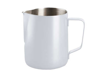 Pot à lait et crème en inox couleur blanc