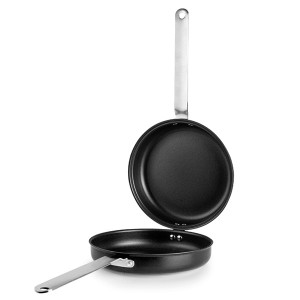 Po&ecirc;le &agrave; omelette et tortilla double aluminium anti-adh&eacute;sive induction