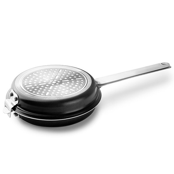 Po&ecirc;le &agrave; omelette et tortilla double aluminium anti-adh&eacute;sive induction