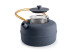 Théière fonte d'acier bleu de 0,8 L de contenance avec filtre inox amovible