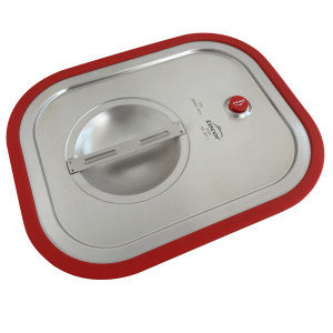 Couvercle inox &eacute;tanche pour bac gastronorme