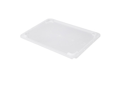 Couvercle transparent pour bac rectangulaire plat