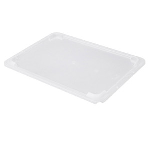 Couvercle transparent pour bac rectangulaire plat