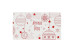 Boîte à bûche décor Rouge en Fêtes (x25) 