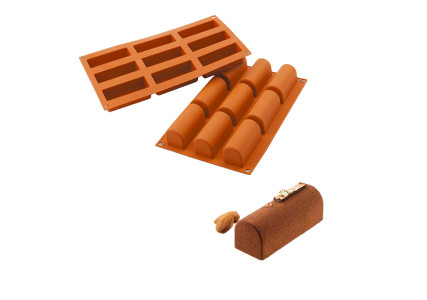 Moule silicone 9 bûchettes Silicon Flex